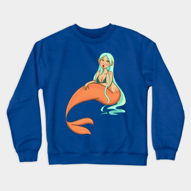 Mermaid Chilling Crewneck Sweatshirt by Starline Hodge
